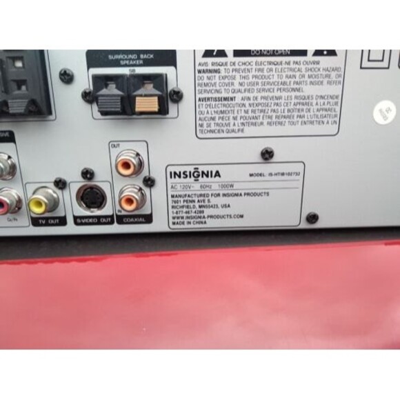 Insignia IS-HTIB102732 5 DVD Changer Receiver MP3 CD MPEG-4 Tested Working No Re - Picture 6 of 6